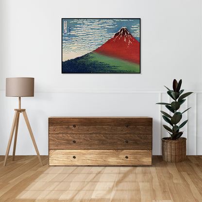 Plakat  Fine Wind, Clear Morning Katsushika Hokusai Vintage do Salonu