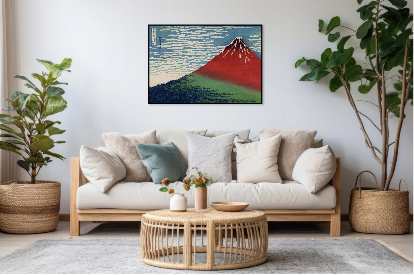 Plakat  Fine Wind, Clear Morning Katsushika Hokusai Vintage do Salonu