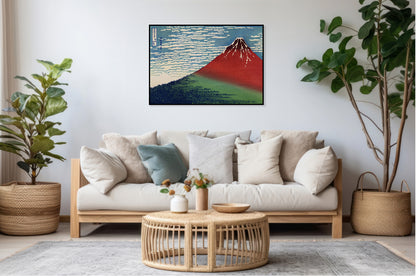 Plakat  Fine Wind, Clear Morning Katsushika Hokusai Vintage do Salonu