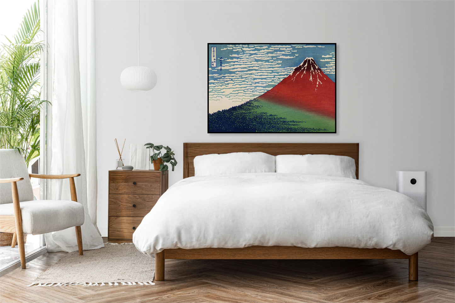 Plakat  Fine Wind, Clear Morning Katsushika Hokusai Vintage do Salonu