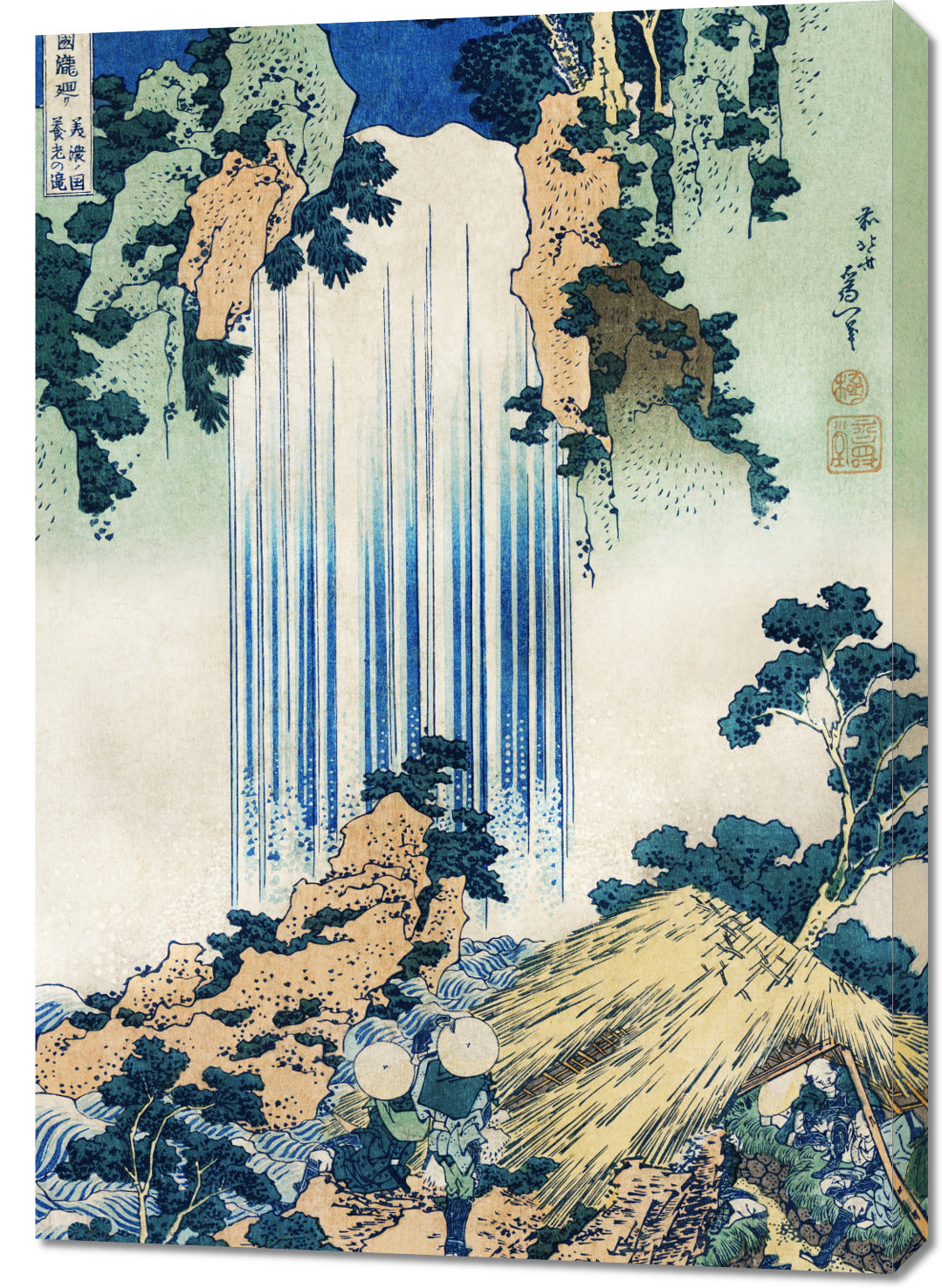Obraz  Yoro Waterfall in Mino Province Katsushika Hokusai do Salonu