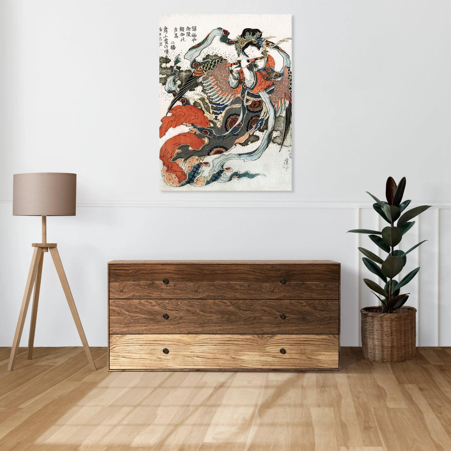 Obraz  Japońska Kobieta Katsushika Hokusai Vintage do Salonu