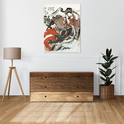 Obraz  Japońska Kobieta Katsushika Hokusai Vintage do Salonu
