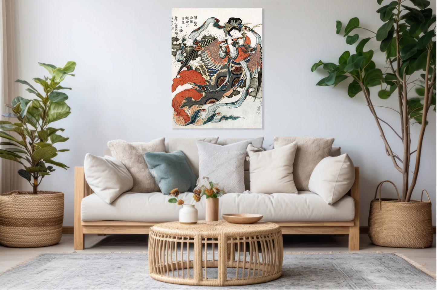 Obraz  Japońska Kobieta Katsushika Hokusai Vintage do Salonu