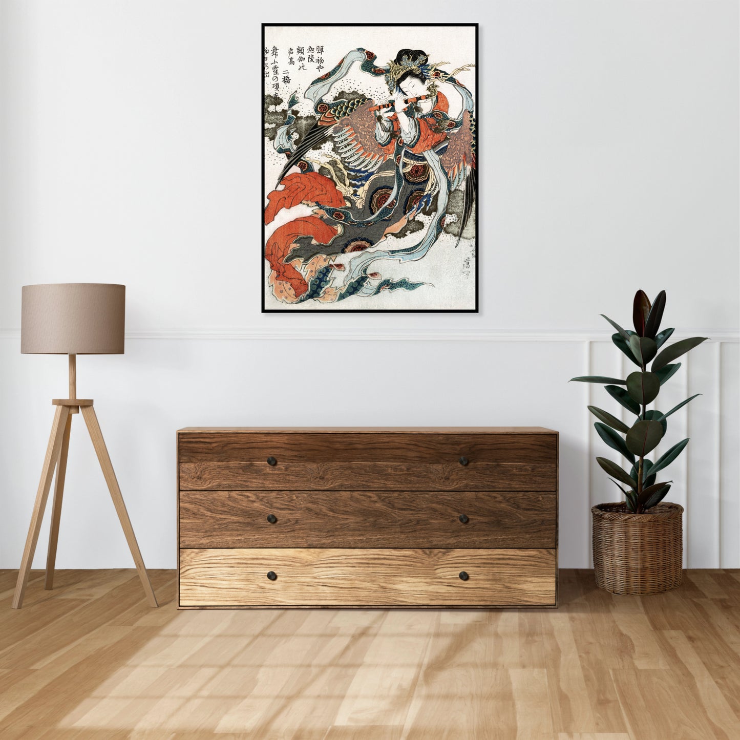 Plakat  Japońska Kobieta Katsushika Hokusai Vintage do Salonu