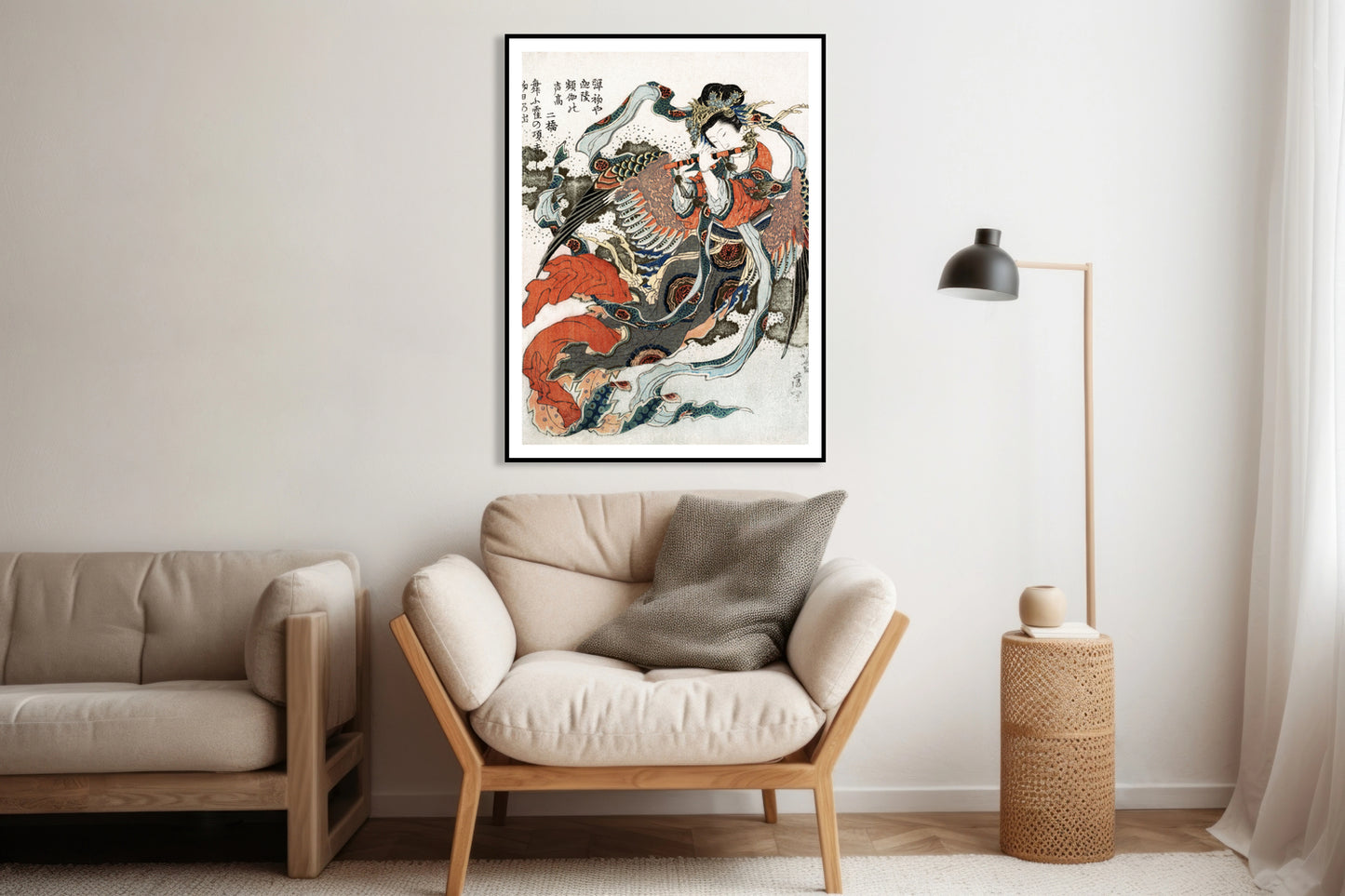 Plakat  Japońska Kobieta Katsushika Hokusai Vintage do Salonu