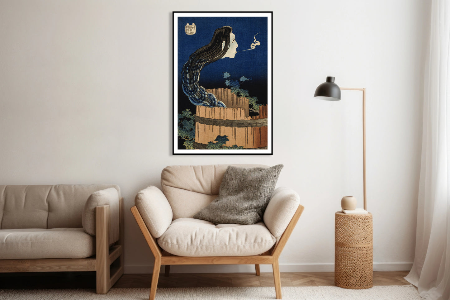 Plakat  The Plate Mansion, Hokusai Japoński Vintage do Salonu