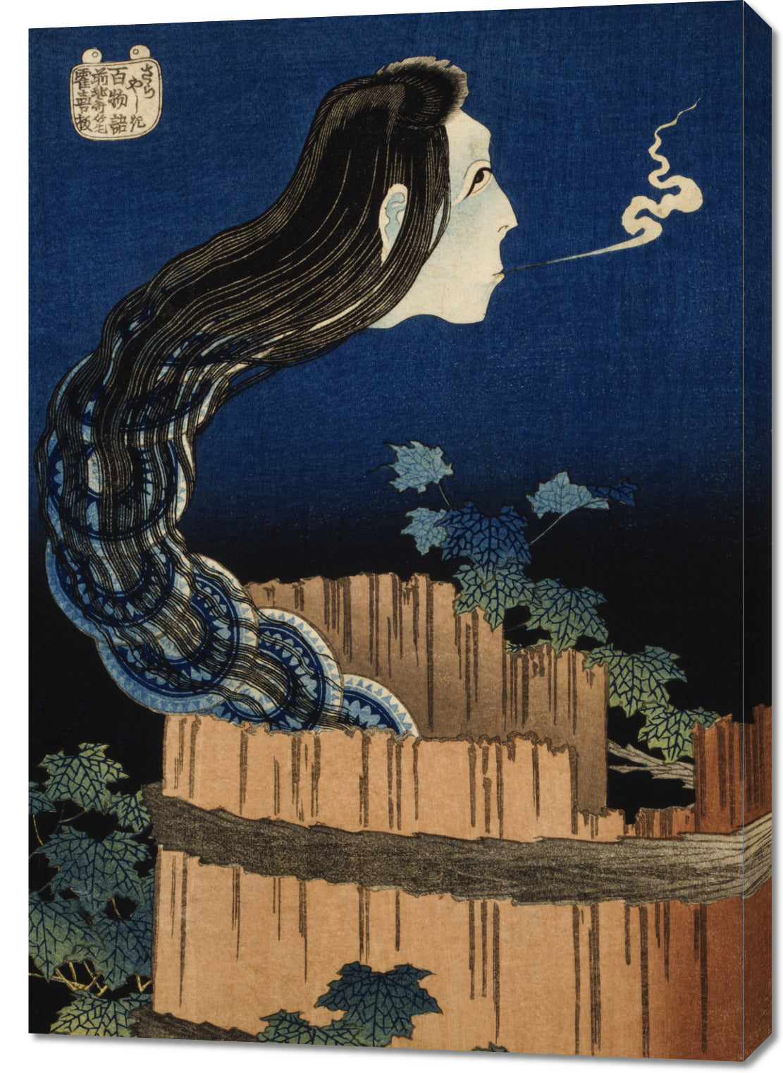 Obraz  The Plate Mansion, Hokusai Japoński Vintage do Salonu
