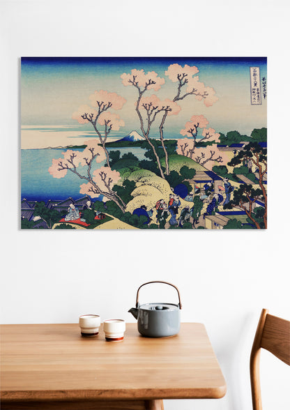 Obraz  Goten-Yama Hill, Hokusai Japoński Vintage do Salonu