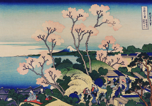 Plakat  Goten-Yama Hill, Hokusai Japoński Vintage do Salonu