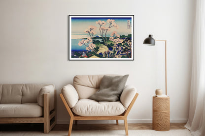 Plakat  Goten-Yama Hill, Hokusai Japoński Vintage do Salonu