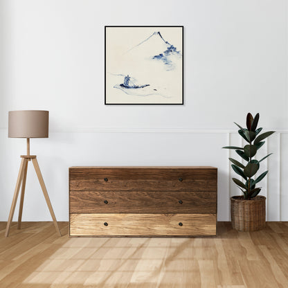 Plakat  A Person in a Small Boat, Hokusai Vintage do Salonu