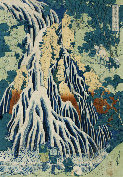 Plakat  Shimotsuke Kurokami-Yama Kurifuri, Hokusai Vintage do Salonu