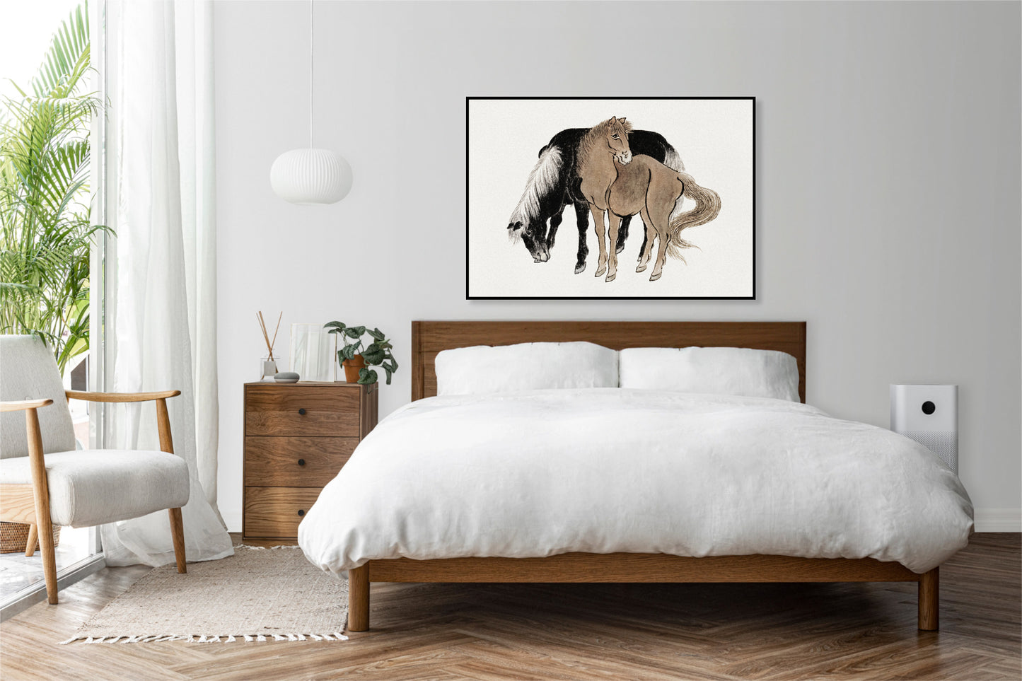 Plakat   Horses Sketches, Hokusai Japoński Vintage do Salonu