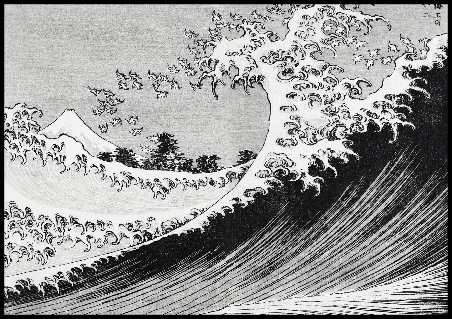 Plakat  One Hundred Views of Mount Fuji, Hokusai Vintage do Salonu