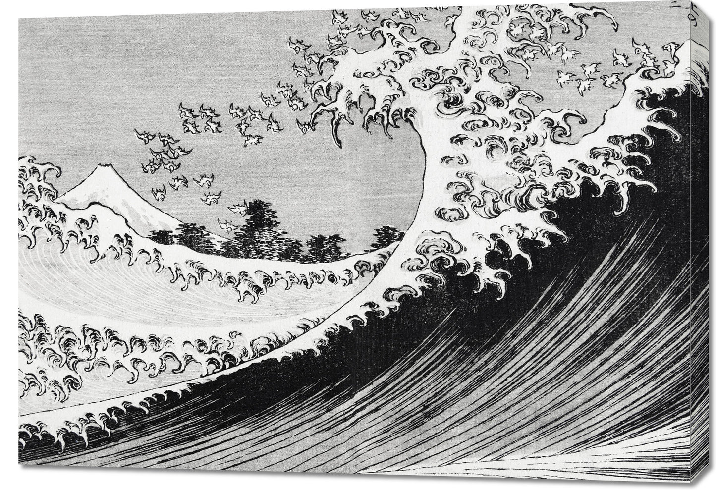 Obraz  One Hundred Views of Mount Fuji, Hokusai Vintage do Salonu