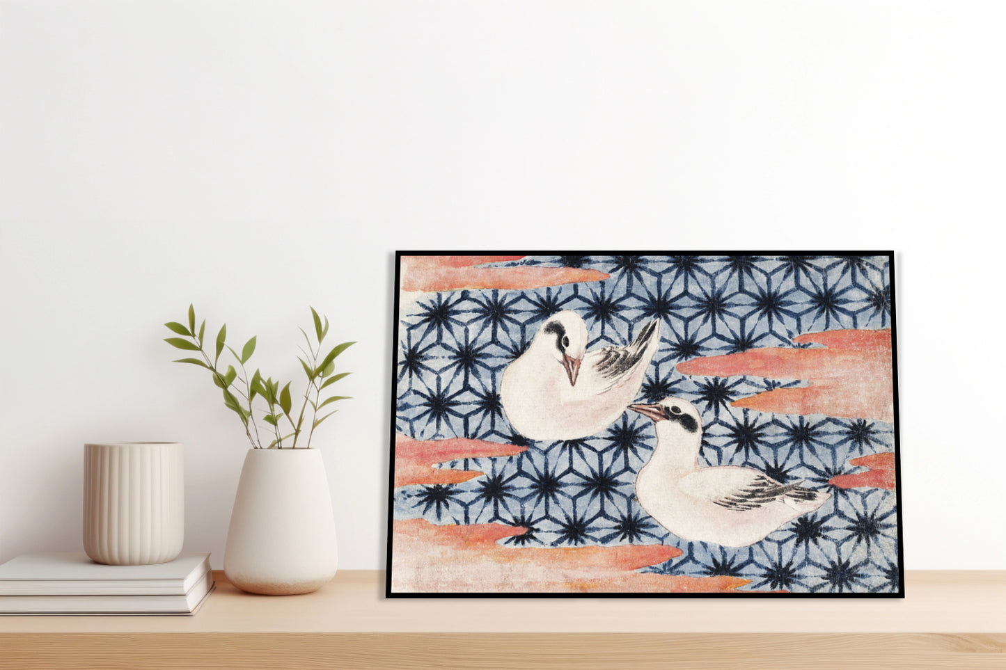 Plakat  Birds 2, Hokusai Japoński Vintage do Salonu