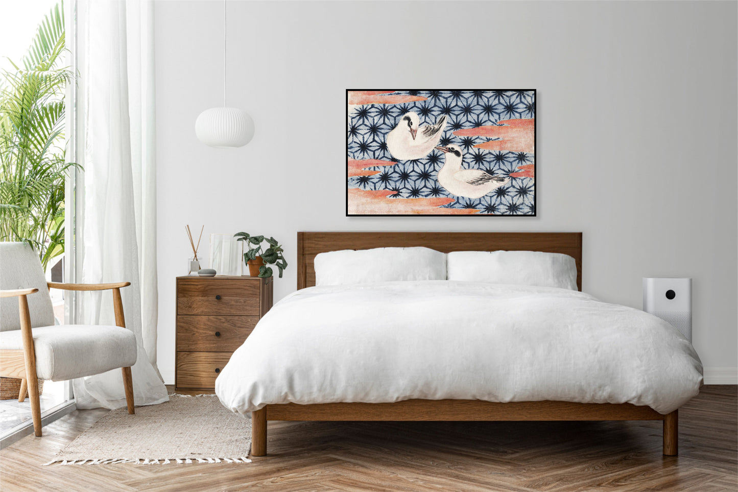 Plakat  Birds 2, Hokusai Japoński Vintage do Salonu