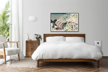Plakat  Minamoto no Muneyuki Ason, Hokusai Japoński Vintage do Salonu