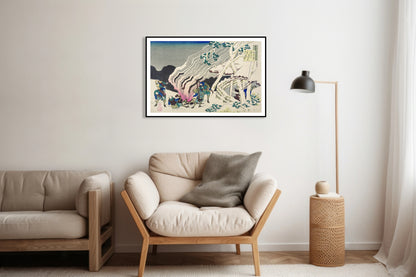 Plakat  Minamoto no Muneyuki Ason, Hokusai Japoński Vintage do Salonu