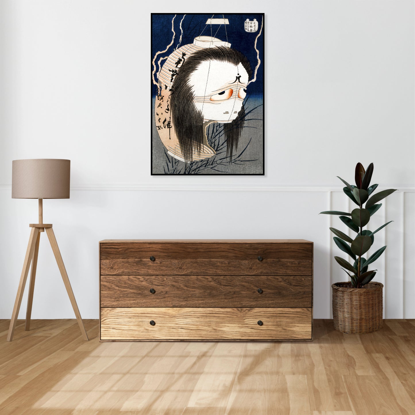 Plakat  The Lantern Ghost, Iwa, Hokusai Japoński Vintage do Salonu