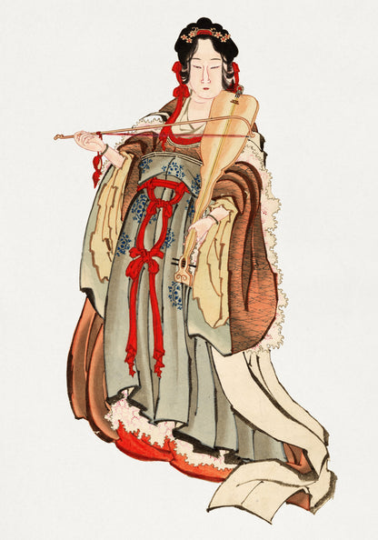 Plakat  Benten (Goddess of Love), Hokusai Japoński Vintage do Salonu