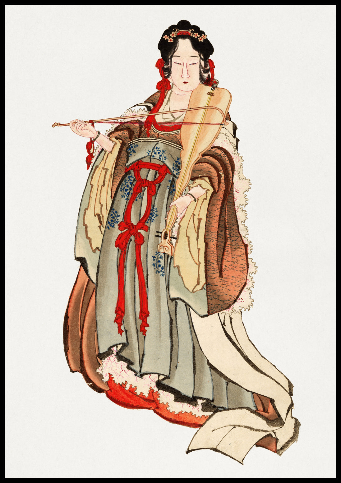 Plakat  Benten (Goddess of Love), Hokusai Japoński Vintage do Salonu