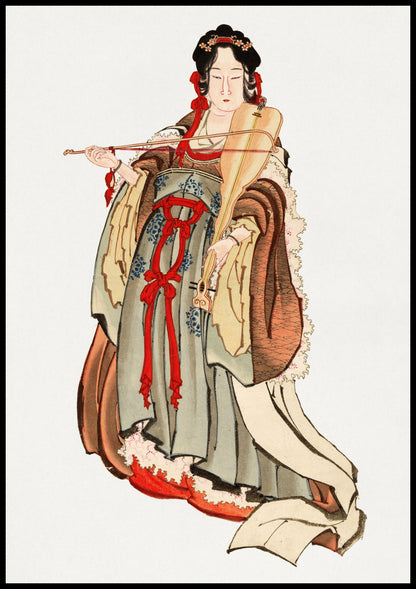 Plakat  Benten (Goddess of Love), Hokusai Japoński Vintage do Salonu