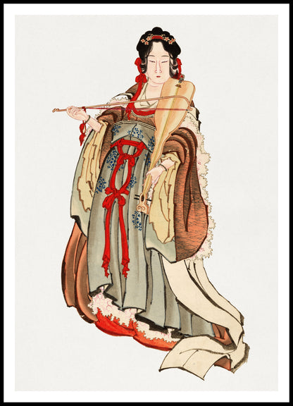 Plakat  Benten (Goddess of Love), Hokusai Japoński Vintage do Salonu