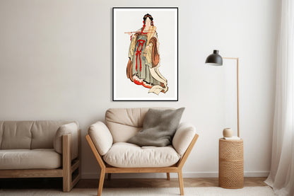 Plakat  Benten (Goddess of Love), Hokusai Japoński Vintage do Salonu