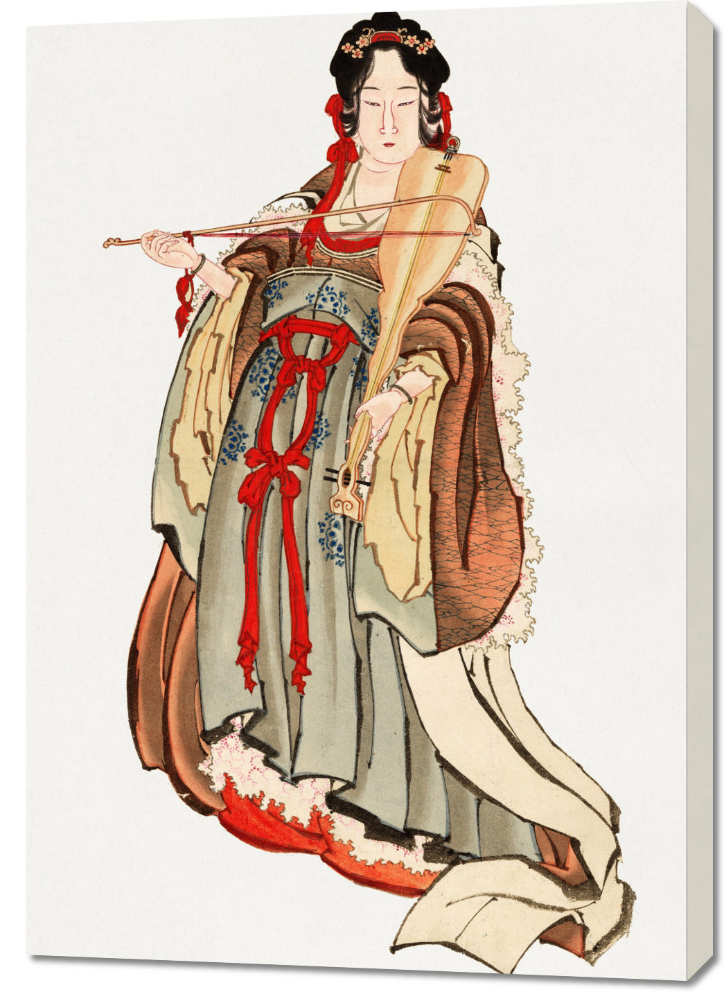 Obraz 70x100cm Benten (Goddess of Love), Hokusai Japoński Vintage do Salonu