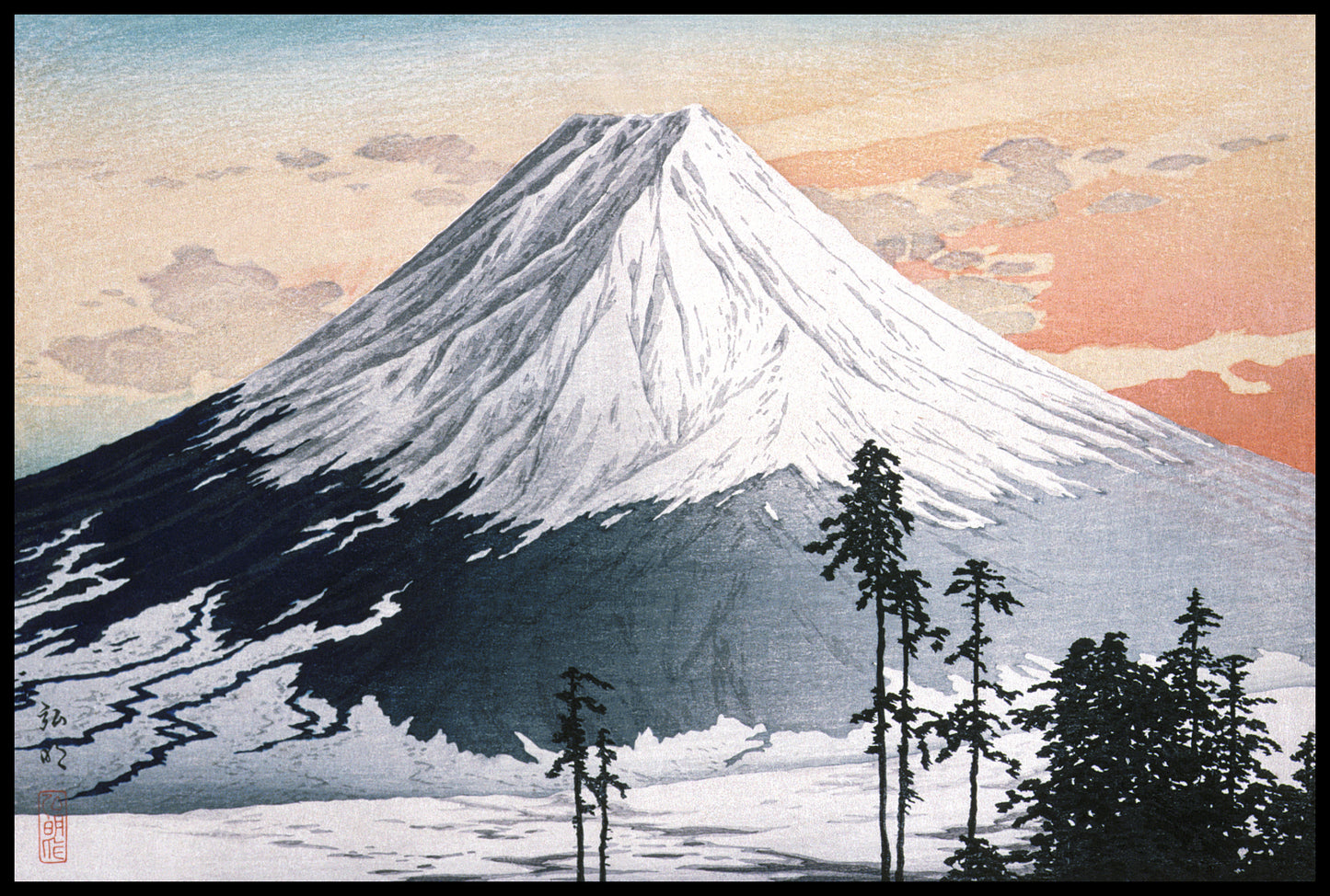 Plakat  Katsuyama Neighborhood, Takahashi Japoński Vintage do Salonu