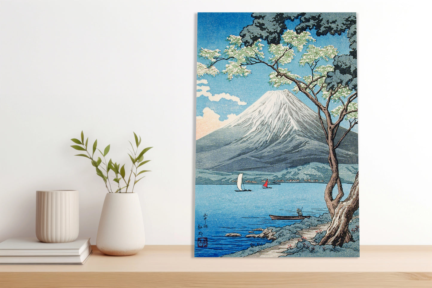 Obraz  Mount Fuji from Lake Yamanaka, Takahashi Japoński Vintage