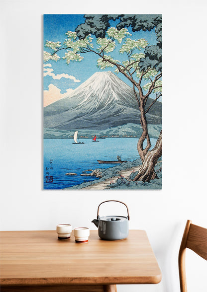 Obraz  Mount Fuji from Lake Yamanaka, Takahashi Japoński Vintage