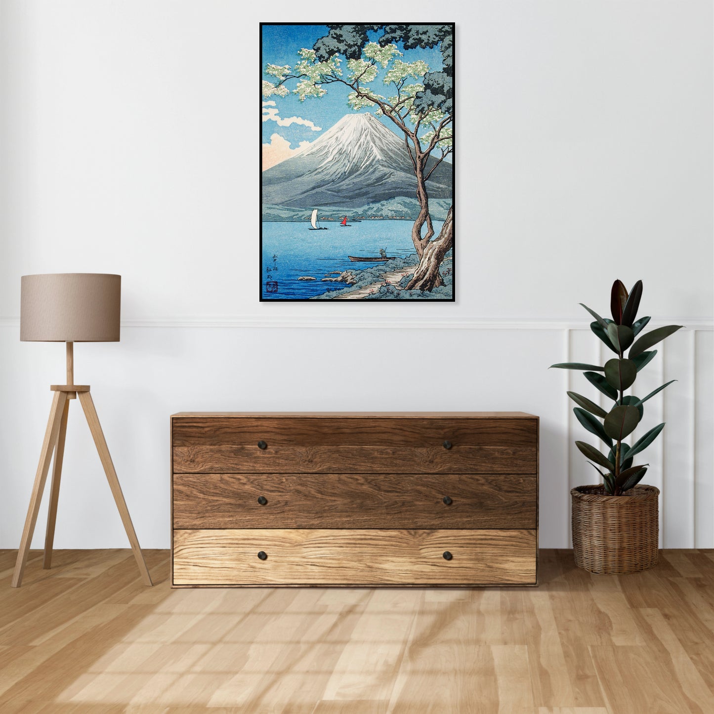 Plakat  Mount Fuji from Lake Yamanaka, Takahashi Japoński Vintage