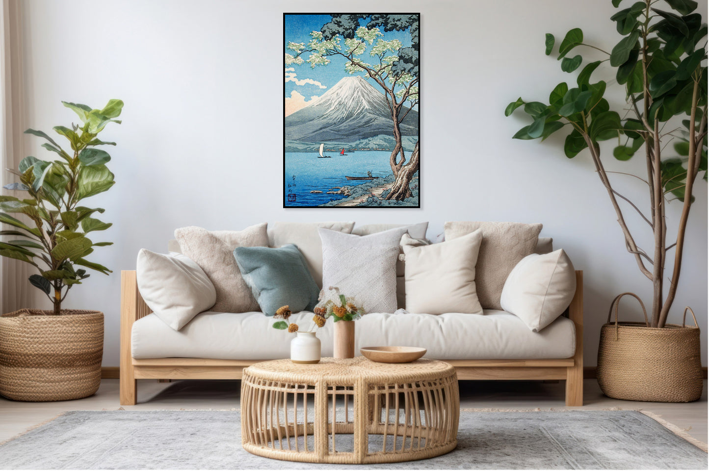 Plakat  Mount Fuji from Lake Yamanaka, Takahashi Japoński Vintage