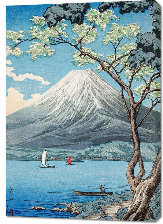 Obraz  Mount Fuji from Lake Yamanaka, Takahashi Japoński Vintage