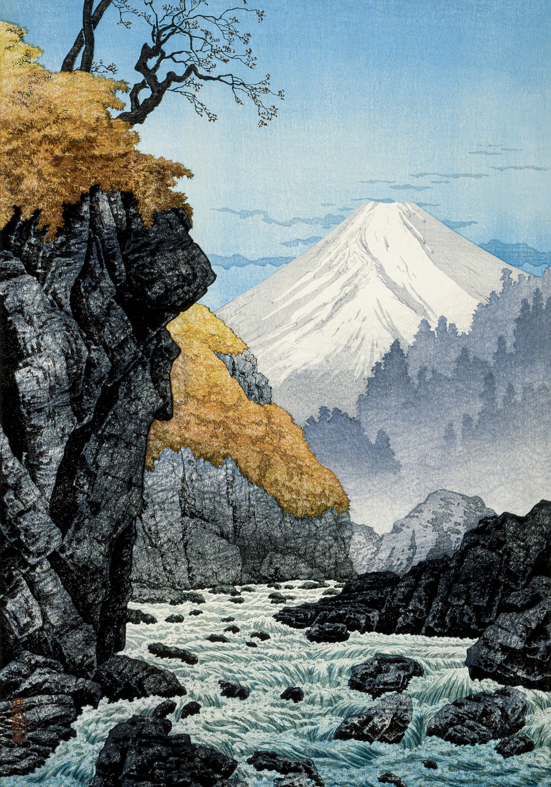 Plakat  Foot of Mount Ashitaka, Takahashi Japoński Vintage