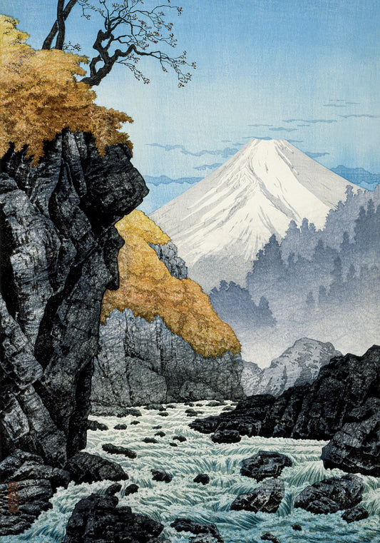 Plakat  Foot of Mount Ashitaka, Takahashi Japoński Vintage