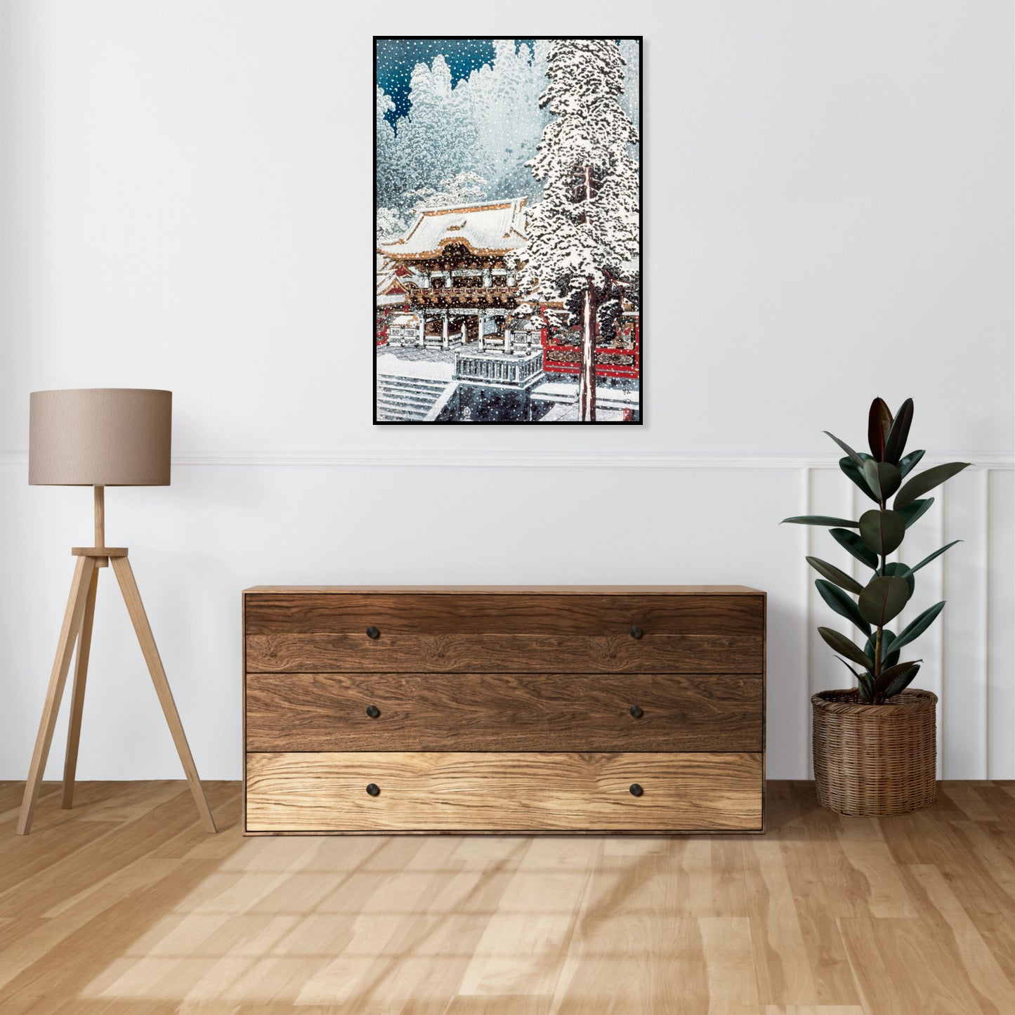 Plakat  The Yōmei Gate at Nikkō, Takahashi Japoński Vintage