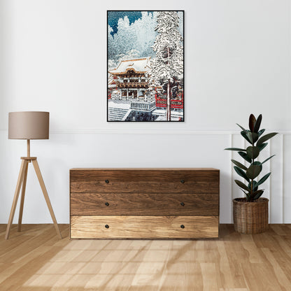 Plakat  The Yōmei Gate at Nikkō, Takahashi Japoński Vintage