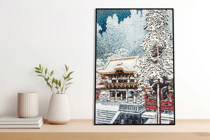 Plakat  The Yōmei Gate at Nikkō, Takahashi Japoński Vintage