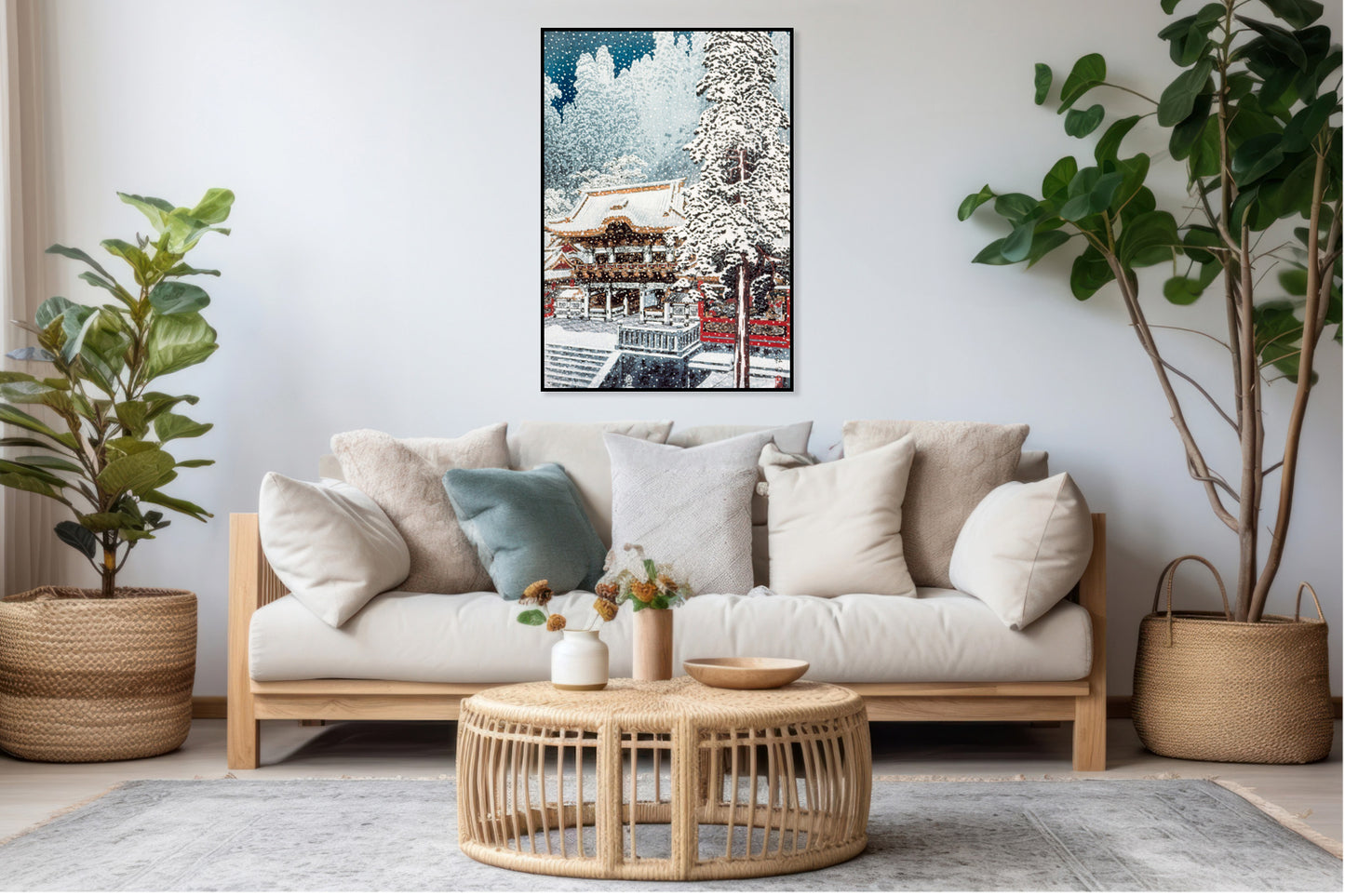 Plakat  The Yōmei Gate at Nikkō, Takahashi Japoński Vintage