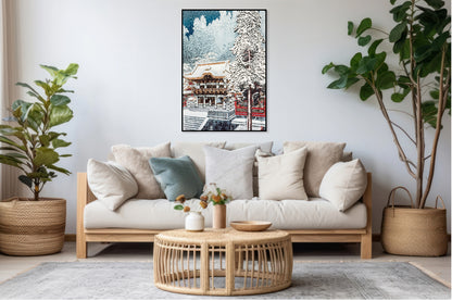 Plakat  The Yōmei Gate at Nikkō, Takahashi Japoński Vintage