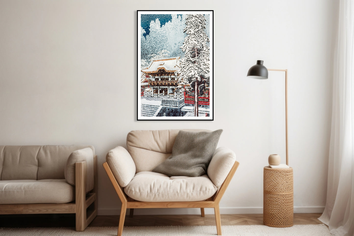 Plakat  The Yōmei Gate at Nikkō, Takahashi Japoński Vintage