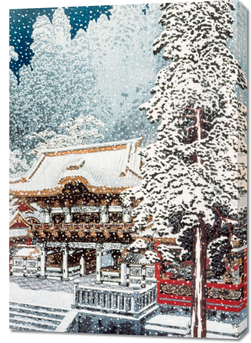 Obraz  The Yōmei Gate at Nikkō, Takahashi Japoński Vintage