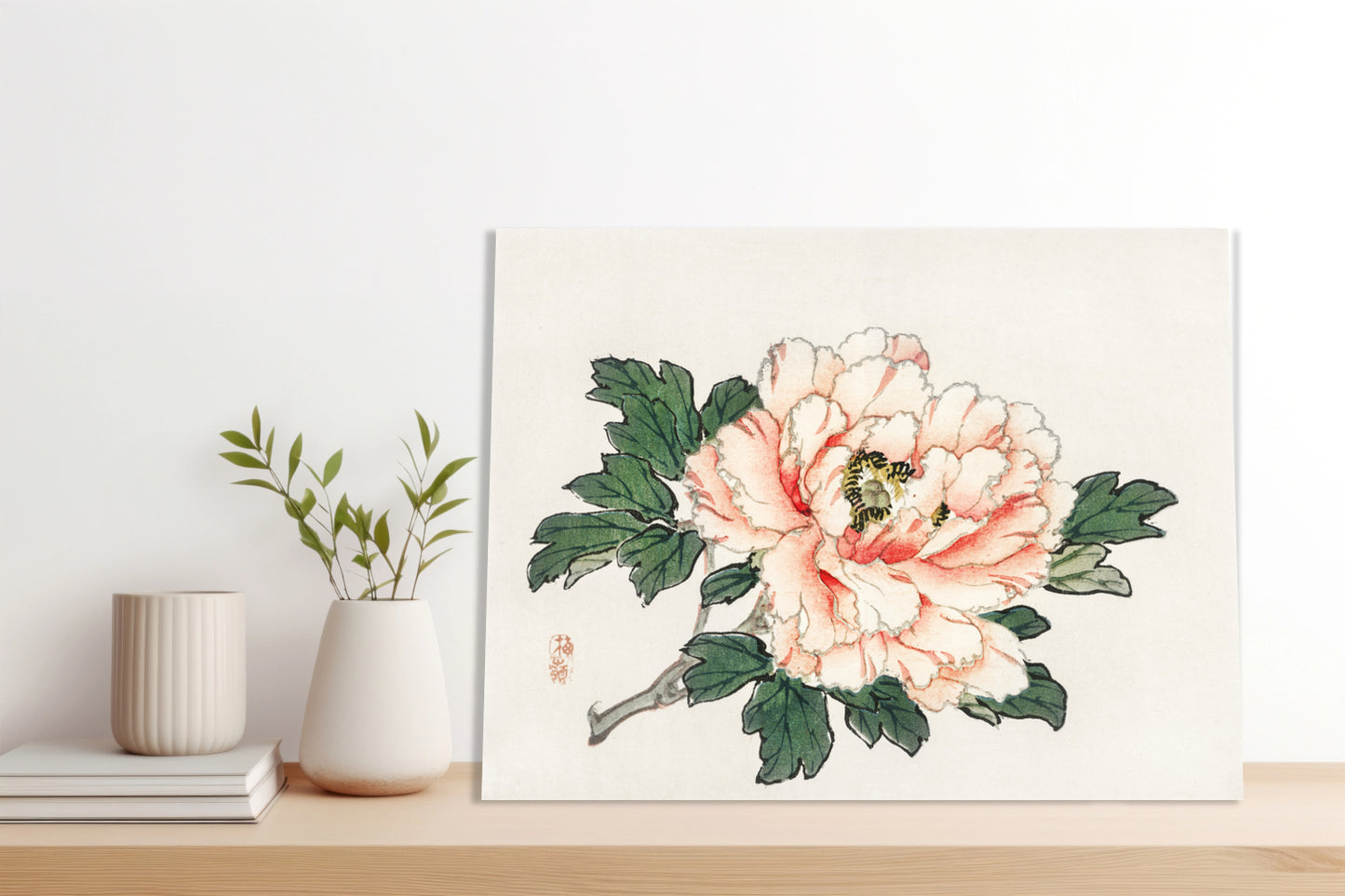 Obraz  Pink Rose,  Kōno Bairei Japoński Vintage do Salonu
