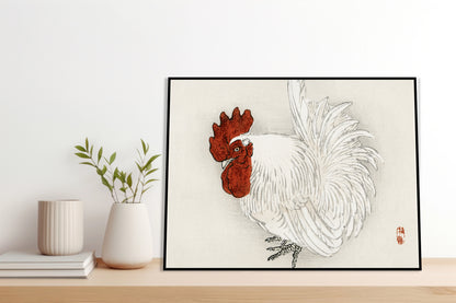 Plakat  Japanese Bantam,  Kōno Bairei  Vintage do Salonu