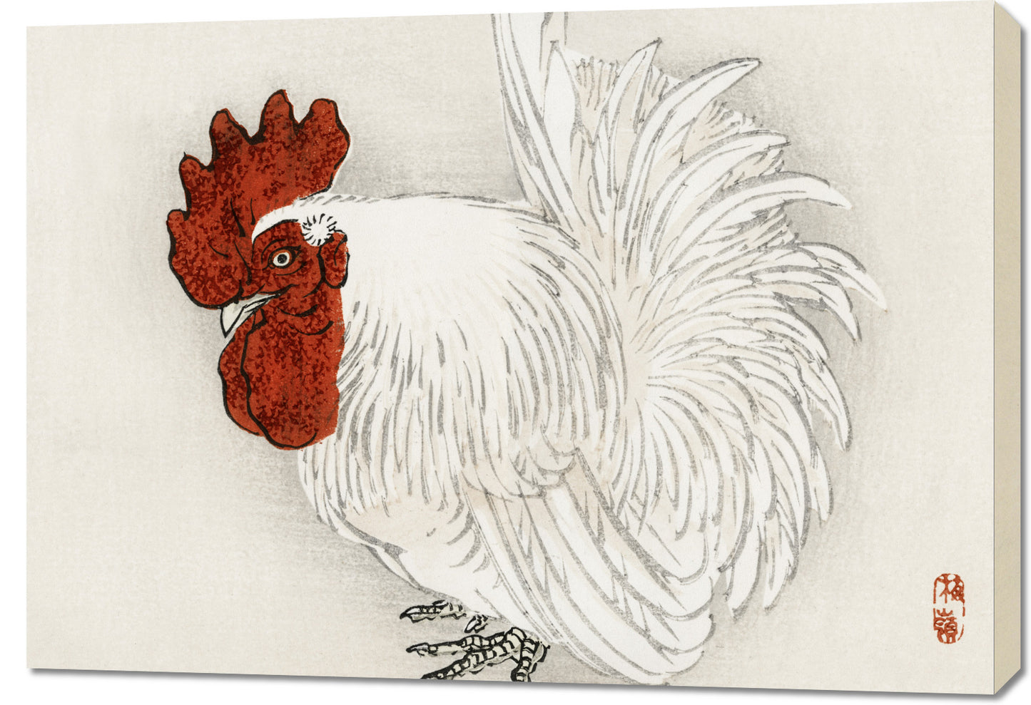 Obraz  Japanese Bantam,  Kōno Bairei  Vintage do Salonu