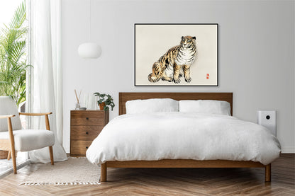 Plakat  Tiger,  Kōno Bairei  Japoński Vintage do Salonu